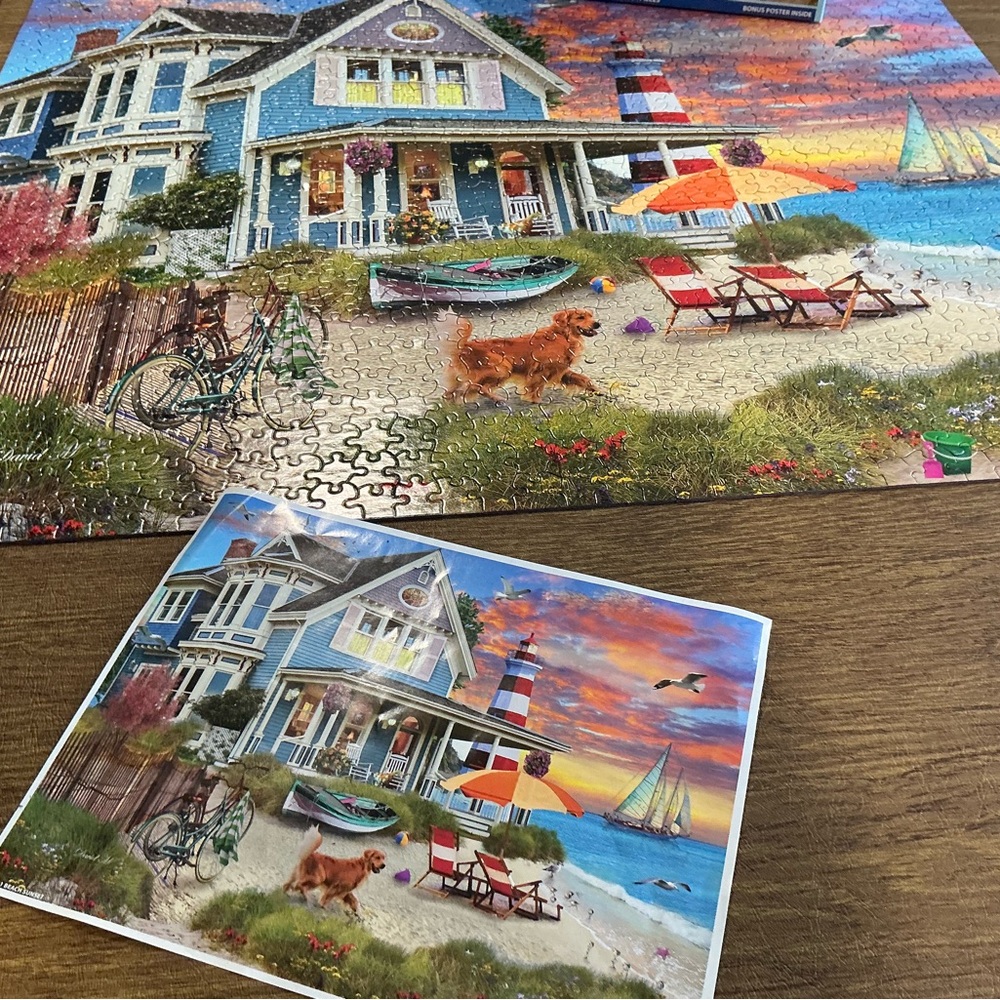 Puzzle 1000 pieces, Scenic Beach House